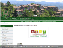 Tablet Screenshot of comune.decollatura.cz.it